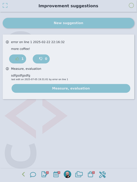 measure management screenshot