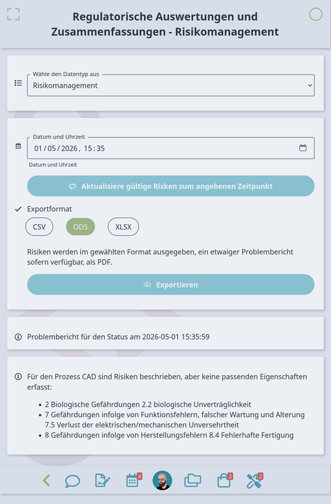 regulatory screenshot