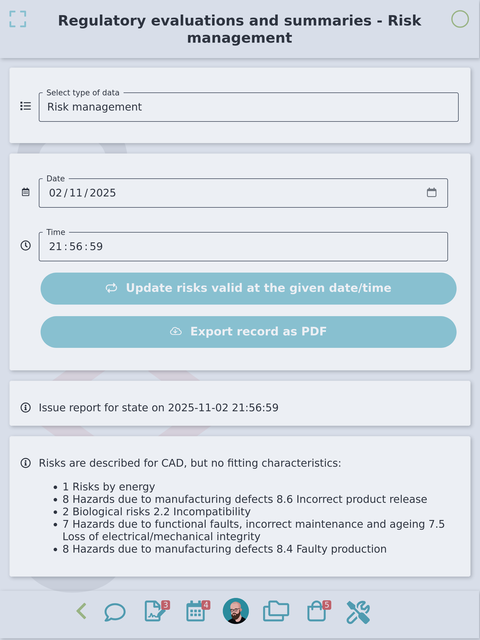 regulatory screenshot